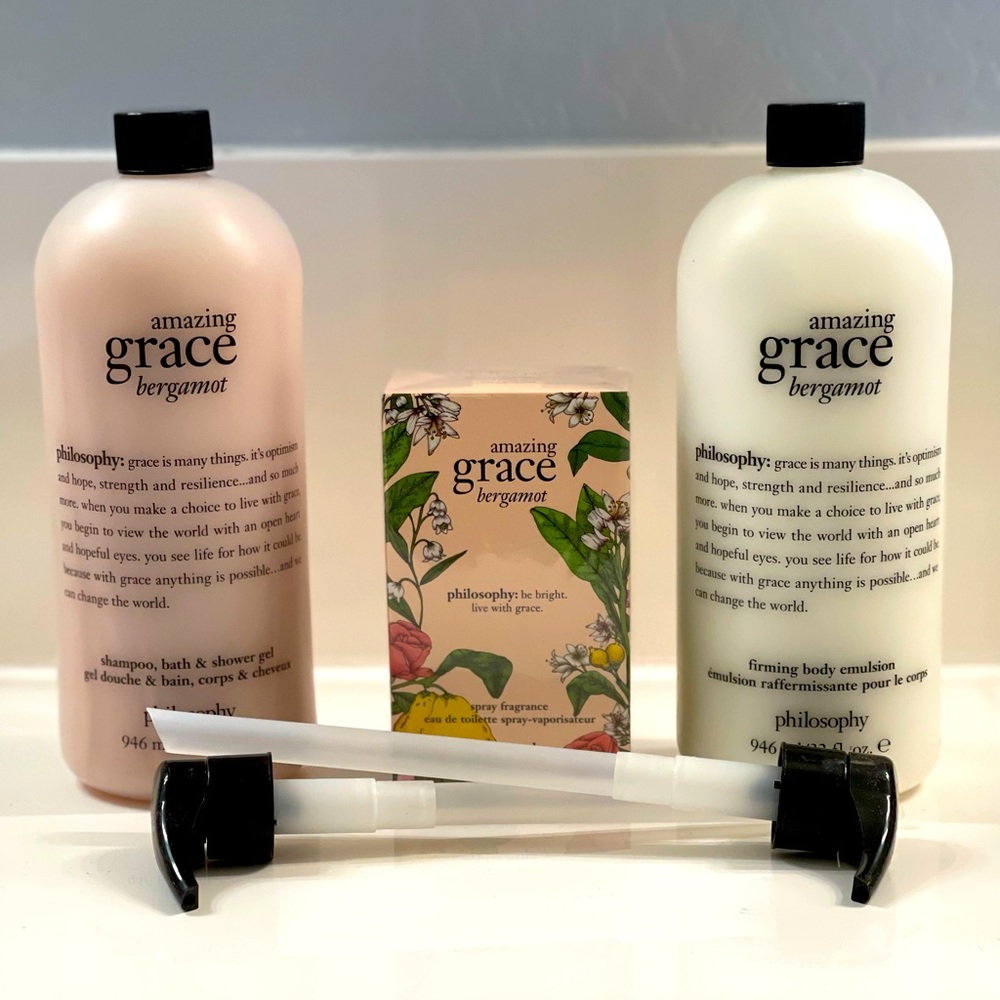 New 3 piece Philosophy Bergamont Amazing Grace set
